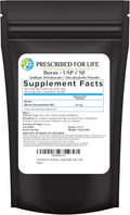 Prescribed for Life Borax Powder Pure USP NF Grade All Natural Sodium Borate Powder Household Laundry Booster Slime Activator &amp Multipurpose Cleaning Powder (1kg / 2.2lb)