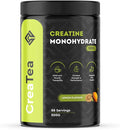 100% Creatine Monohydrate Powder - Lemon Flavor 500g - Vegan Boosts Muscle Gain Strength &amp Performance - Tea Experience