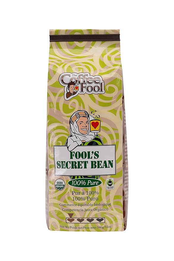 Coffee Fool's Organic Fair Trade Secret Bean (Strong Drip Grind)