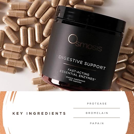 OSMOSIS Skincare Digestive Support Enzyme Supplement 100 Count