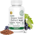 Grape Seed Extract Plus-Vitis Vinifera (60 Capsules)-60000 mg Strength 60 Vegan Capsules 465mg Polyphenols (Proanthocyanidins) Potent 120:1 2 Month Supply Non-GMO and All-Natural