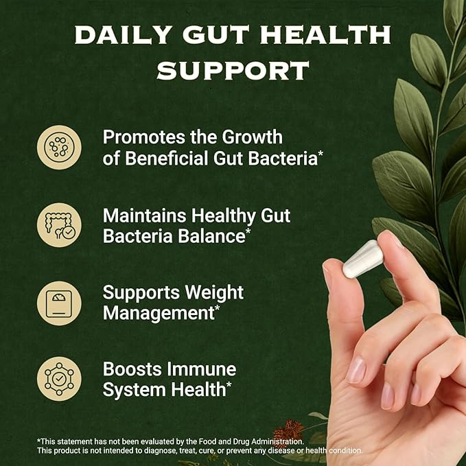 Akkermansia Muciniphila Probiotics and Prebiotics w/Lactobacillus Salivarius &amp Haritaki | Fiber Supplement Gut Health &amp Digestive Health | Women Probiotic Akkermansia Light (2)
