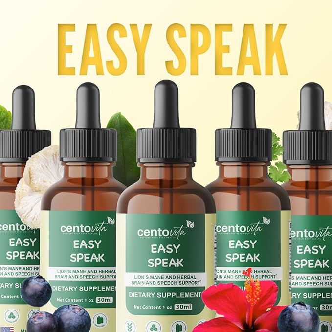 Easy Speak Brain Boost for Kids - Cognitive Support for Children Enhance Focus Language Development &amp Brain Function SupportSpeech Boost for Children