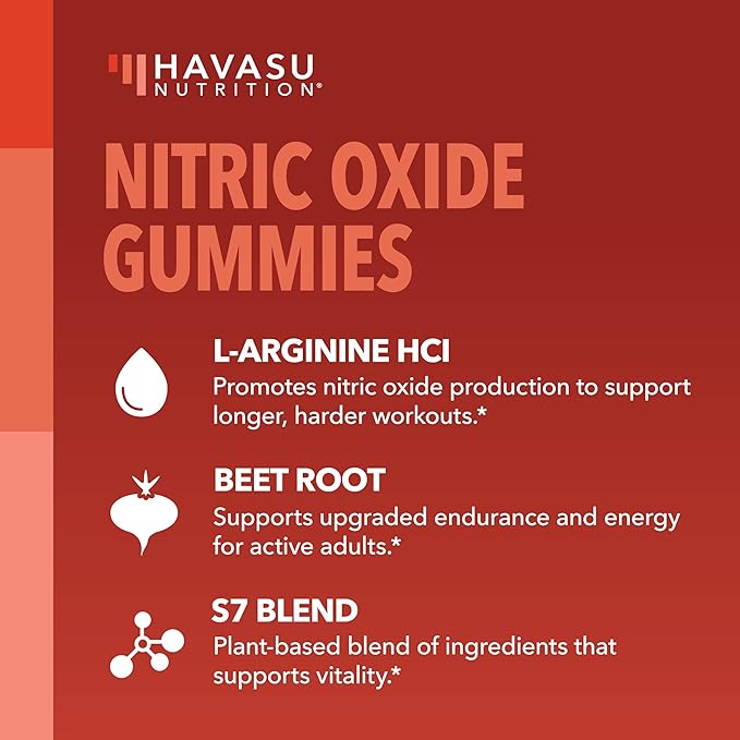 Nitric Oxide Gummies + L-Arginine Gummies Bundle: Green Apple and Cinnamon and Sour Berry Flavored Gummies