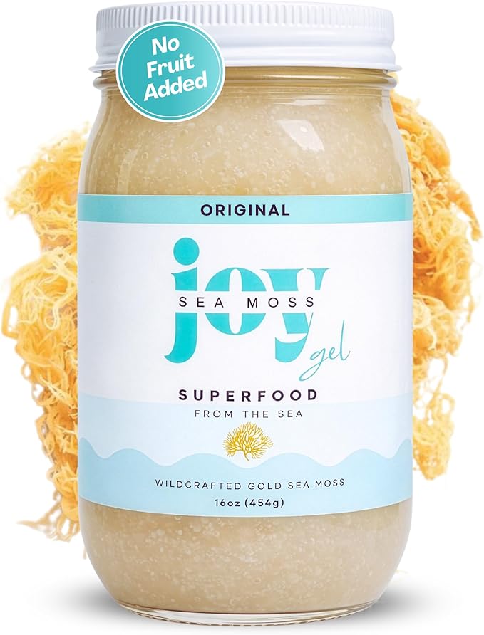 Wildcrafted Irish Sea Moss Gel 16 oz | Made in USA | Gold Seamoss Superfood | Rich in Vitamins &amp Minerals | Made with Dried Seaweed | Nutritional Supplement | Original