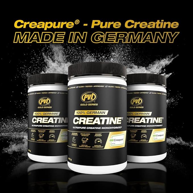 PVL Creapure Creatine – 100% Pure German Creatine Monohydrate Powder-Pharmaceutical Grade Muscle Building Supplement for Strength Training Pre Workout &amp Post Workout Protein Support–410g 82 Servi