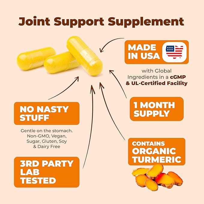 Vimerson Health Vegan Glucosamine Chondroitin MSM &amp Turmeric Quercetin with Bromelain – Joint Mobility and Immune Support Bundle for Clean Plant-Based Wellness