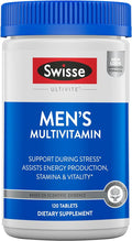 Swisse Ultivite Mens Daily Multivitamins | 50 Vitamins Antioxidants and Minerals + Adaptogens | Energy Stress &amp Immune Support | Mens Vitamins | 120 Tablets