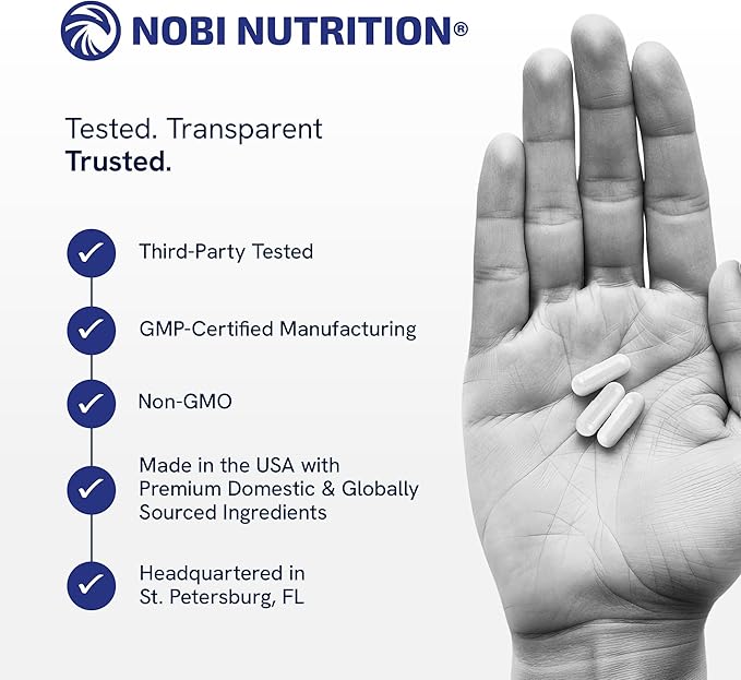 NMN Supplement 500mg | 99% Pure | NAD+ Precursor for Cellular Energy Longevity Repair and Healthy Aging Support | Third-Party Tested &amp Non-GMO | Nicotinamide Mononucleotide | 60 NMN Capsules