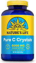 Nature's Life Pure Vitamin C Crystals - 5000mg VIT C - Antioxidant and Immune Support Supplement Cardiovascular Support - Easy-to-Take Vitamin C Powder Crystals - 60-Day Guarantee 45 Servings 8oz