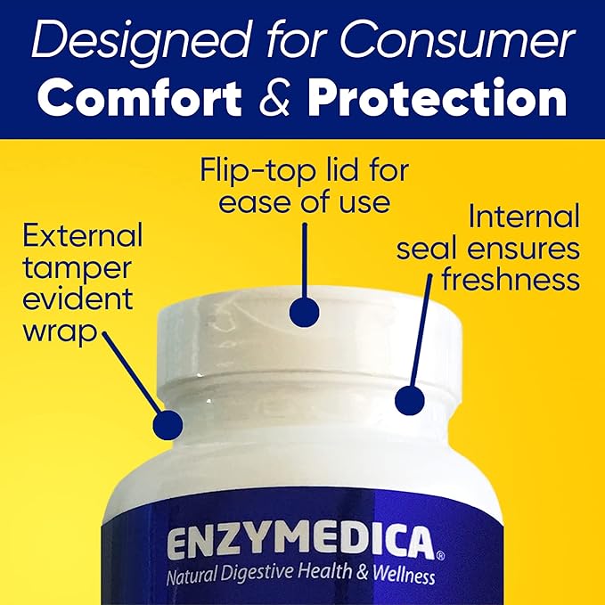 Enzymedica pH-Basic Includes Digestive Enzymes Nutrients &amp Herbs Supports Healthy Digestion &amp pH Balance 90 Count - FFP