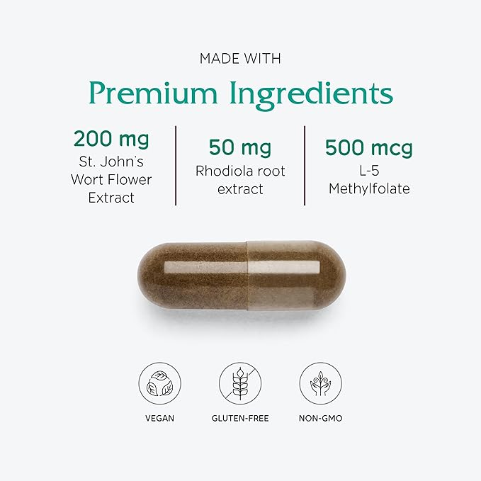 Vitanica Uplift Mood and Emotional Support Vegan 120 Capsules