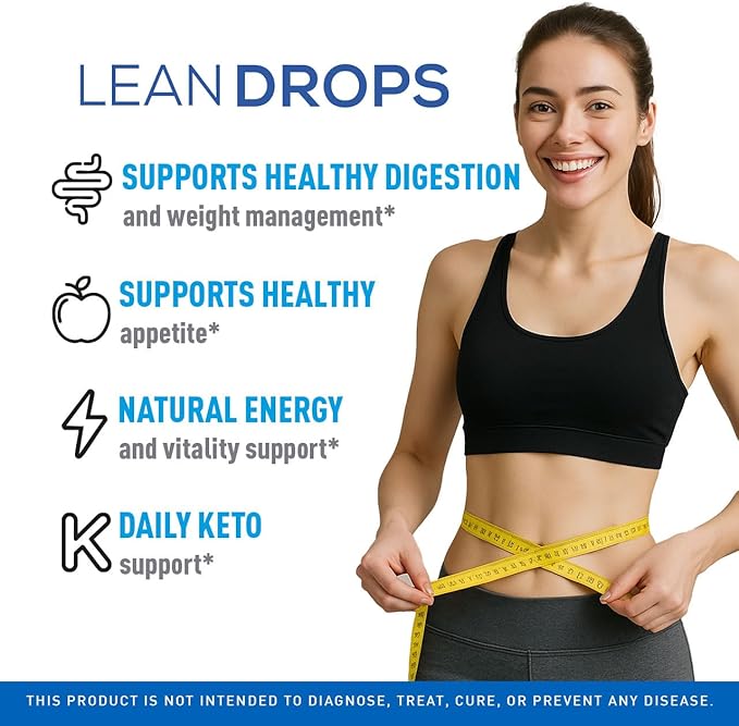 (3 Pack) Lean Drops – LeanDrops Liquid Formula Original Lean Drops Supplement All Natural Premium Advanced Formula Leandrops Support for Overall Wellness and Support Health 3 Bottles for 3 Months