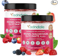 Adndale 180 CT Magnesium Glycinate Gummies 400 mg/Serv with Ashwagandha Magnesium Malate &amp Taurate Sugar Free Chews for Adults &amp Kids