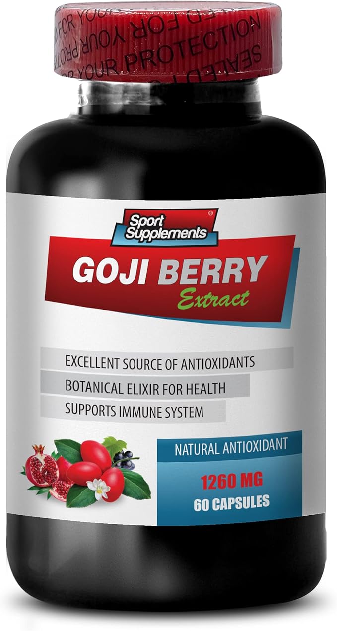 Immune Defense - Goji Berry Extract Complex - Natural Vitality Pills Powerful Antioxidant Pomegranate Extract Body Detox Complex Holistic Wellness Support Natural Energy Boost 2 Bot 120 Caps