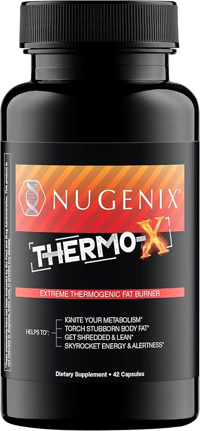 Nugenix Thermo-X: Thermogenic Fat Burner Supplement for Men Extreme Metabolic Accelerator 42 Count