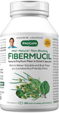 ANDREW LESSMAN Fibermucil 360 Capsules -Psyllium Husk Powder. Gently Promotes Regularity and Digestive Health. Rich in Fiber. Gentle Easy Effective. No Additives. Small Easy to Swallow Capsules