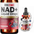NAD+ Liquid Drops – with Resveratrol Quercetin Niacin &amp TMG – 10-in-1 Nutrient Support Formula for Cellular Energy &amp Wellness – Mixed Berry Flavor – 2 fl oz