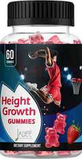 Jadee Height Growth Gummies for Teens &amp Kids Calcium 325mg Teen Vitamins D3K2C Magnesium Ashwagandha Zinc L-Arginine - Bone Healthy Growth Development &amp Strength - Height Increase &amp
