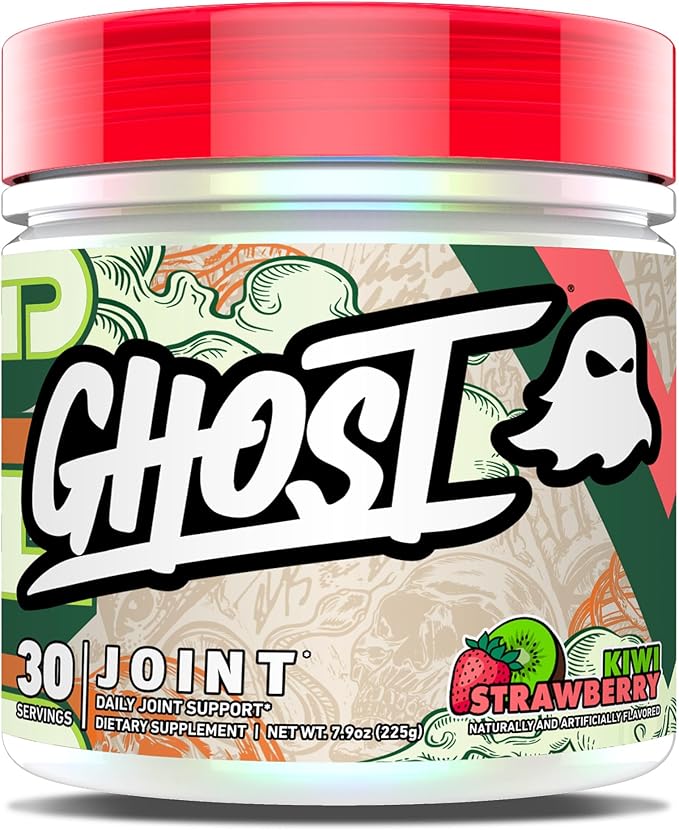 GHOST Joint Supplement Kiwi Strawberry (30 Servings) - Daily Joint Maintenance Supplement for Men &amp Women - Glucosamine HCL Chondroitin Sulfate &amp Curcumin - Cartilage Bones &amp Joint Supp
