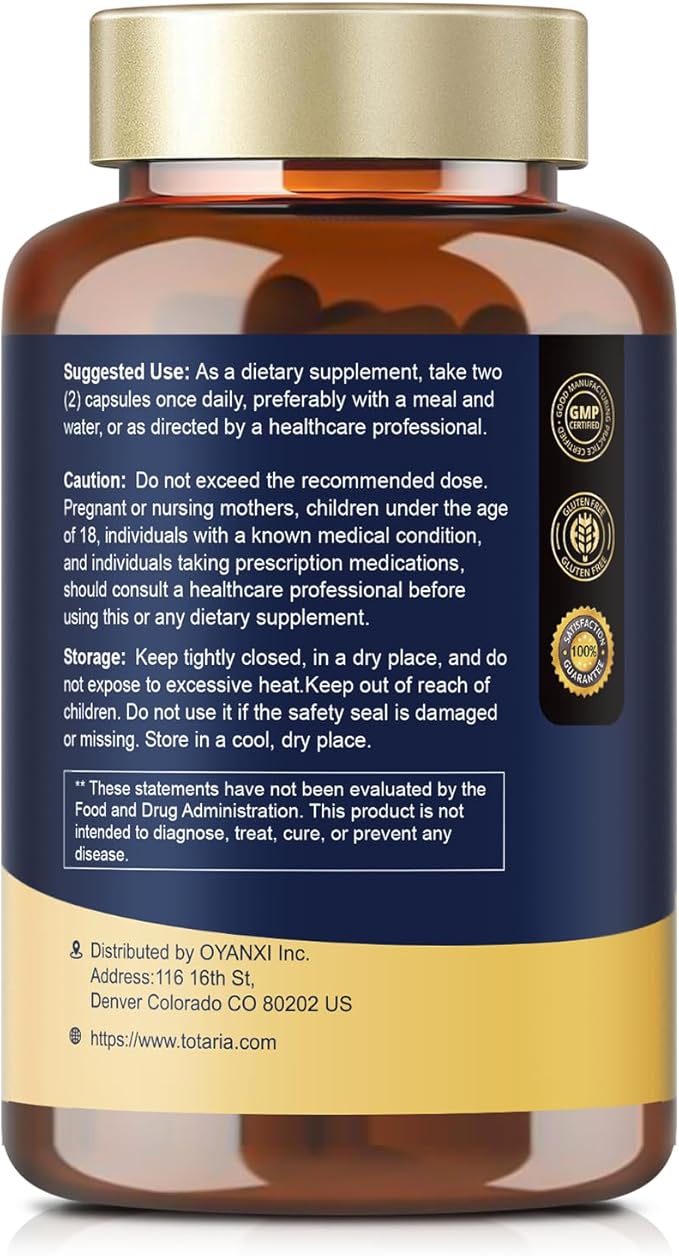 Totaria NAD Supplement for Women Men with nicotinamide riboside resveratrolQuercetin Betaine Boost NAD+ Levels NAD Plus Supplement for Anti Aging Energy Immune Focus 120 Capsules