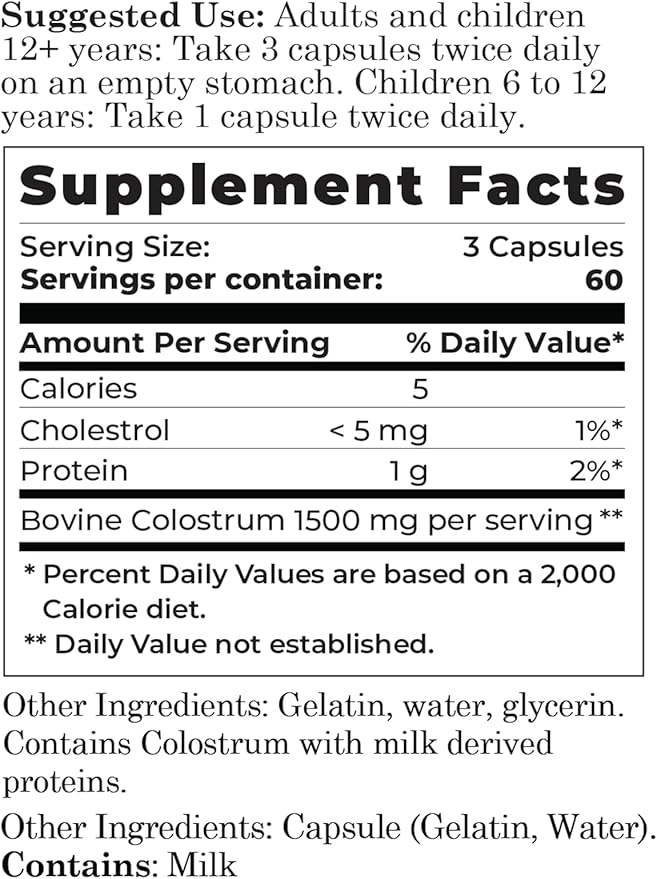 Anovite Colostrum Colostrum6 Capsules 180 caps