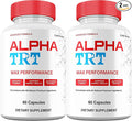 Alpha TRT Pills Maximum Strength Supplement AlphaTRT Capsules Advanced Premium Formula Vitamin Pills (2 Pack)