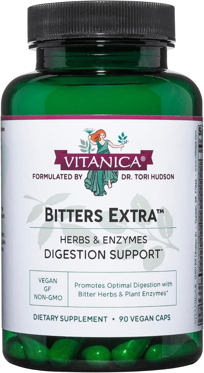 Vitanica Bitters Extra Digestion Support Vegan 90 Capsules