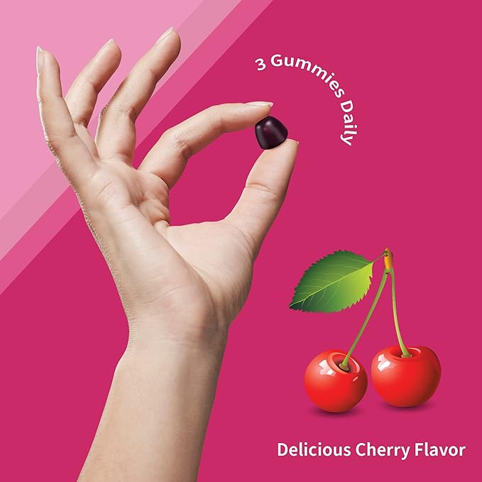 Garden of Life Vitamin Code Women’s Multivitamin Gummy with Iron: Folate Biotin D3 &amp B12 for Hair SkinNails Probiotics for Immune Health Non-GMO Gluten-Free 90 Cherry Gummies (Pack of 2)