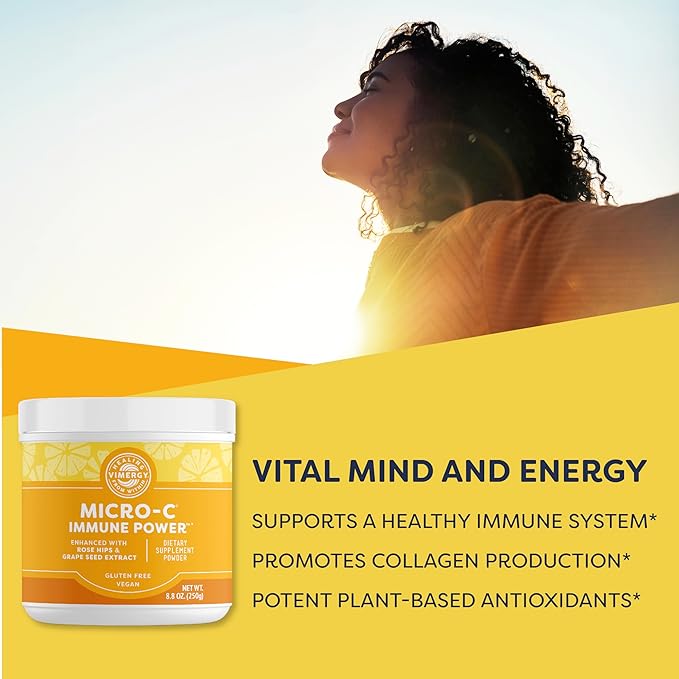 Vimergy Micro-C Immune Power TM *- 250g– 69 Servings – 2000mg/serving – Gentle Form – Antioxidant Phytonutrients – Immune &amp Nerve Support – Benefits Bone &amp Cartilage – Gluten-Free – Kosher – V