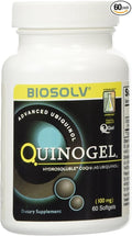 QuinoGel® Solubilized Ubiquinol CoQ10 (Hydrosoluble™ Kaneka QH™) 100mg / 60 Softgels