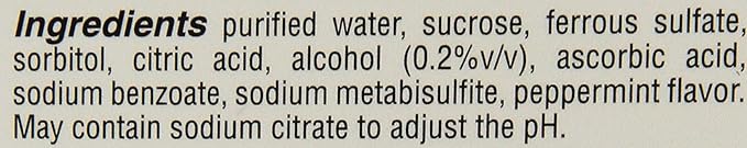 Ferrous Sulfate Iron 15mg/ml Supplement Drops 50ml Bottle -Pack of 3-