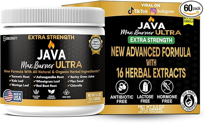 Java Max Burner Ultra Extra Strength Natural &amp Organic Herbal Ingredients 5.3 oz (1)