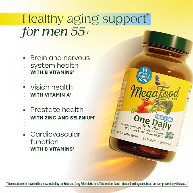 Mega Food Men Over 55 One Daily 120 Count  0.515 Pound
