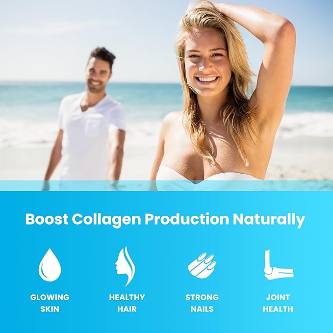 NutraChamps Collagen Boosting Gummies Collagen Booster Gummy for Natural Collagen Production Vegan Pectin Supplements Chews for Women &amp Men 60 Peach Gummies (Pack of 2)