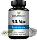 N.O. Max Nitric Oxide Supplement - L Arginine Citrulline Malate AAKG Beta Alanine Amino acids - 60 Capsules