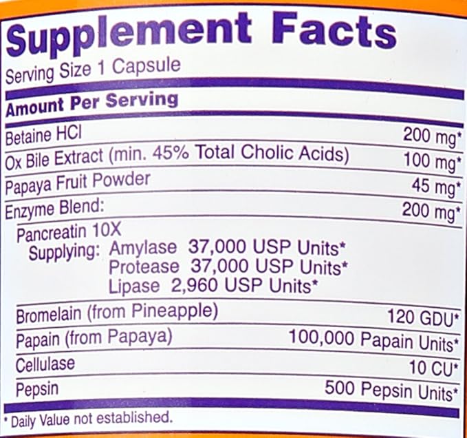 NOW Foods Super Enzymes 180 Tablets