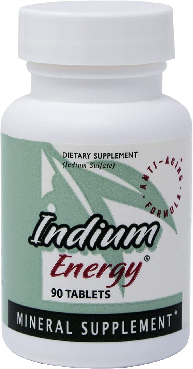 EAST PARK Research Indium Energy® Dietary Supplement Tablets – Indium Trace Mineral Formula with Olive Leaf Extract – Adult Daily Use – Simple Wellness Support – 90 Count