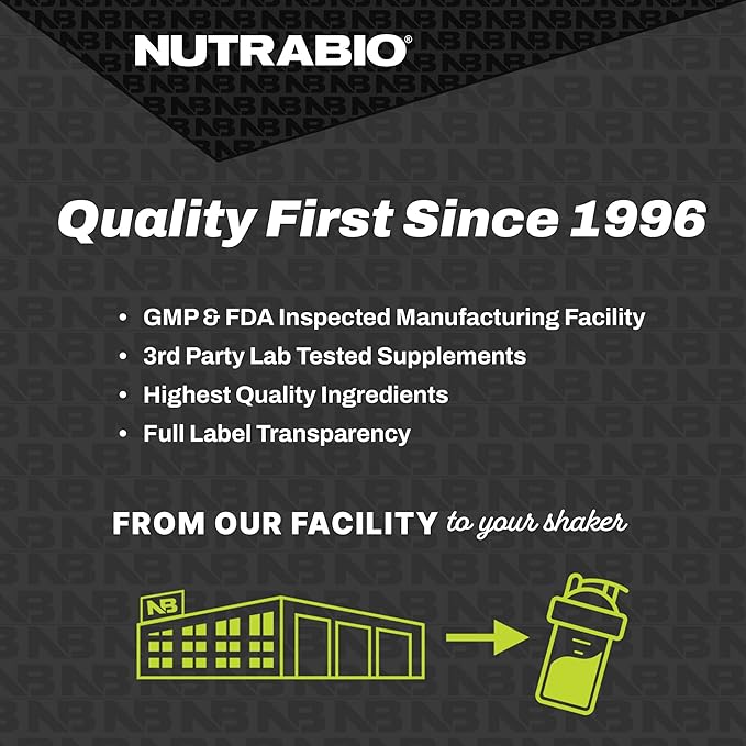 NutraBio 100% Pure L-Leucine - Muscle Recovery and Support - Naturally Fermented Free Form Amino Acid - Vegan Non-GMO Gluten Free - (500 Grams)