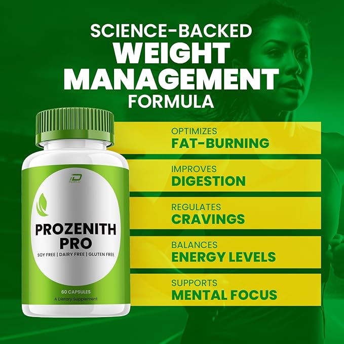 Prozenith Pro Capsules – Prozenith Pro All Natural Advanced Formula 800MG Dietary Supplement Maximum Strength (3 Pack - 180 Capsules)