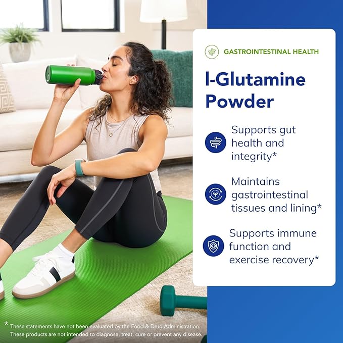 Pure Encapsulations L-Glutamine Powder - Supplement for Immune and Digestive Support Gut Health and Lining Metabolism and Muscle Support* - with Pure Free-Form L-Glutamine - 8 Ounces