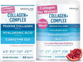 Granions Collagen Complex CoQ10 and Marine Collagen Pomegranate Powder Anti-Aging Bundle