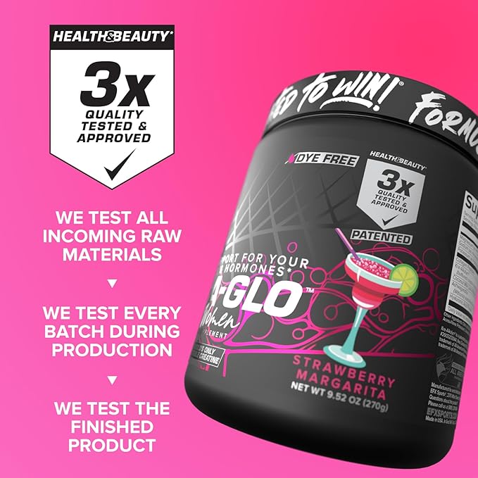 EFX Sports Kre-A-Glo Kre-Alkalyn Creatine for Women | 2.5g Collagen 300mg Ashwagandha 100mg Hyaluronic Acid | 30 Servings (Strawberry Margarita)