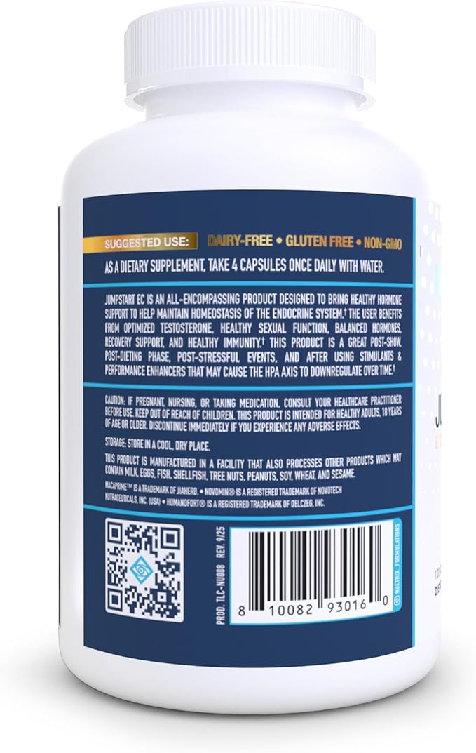 NuEthix Formulations Jumpstart EC Endocrine System Homeostasis Dietary Supplement 120 Capsules