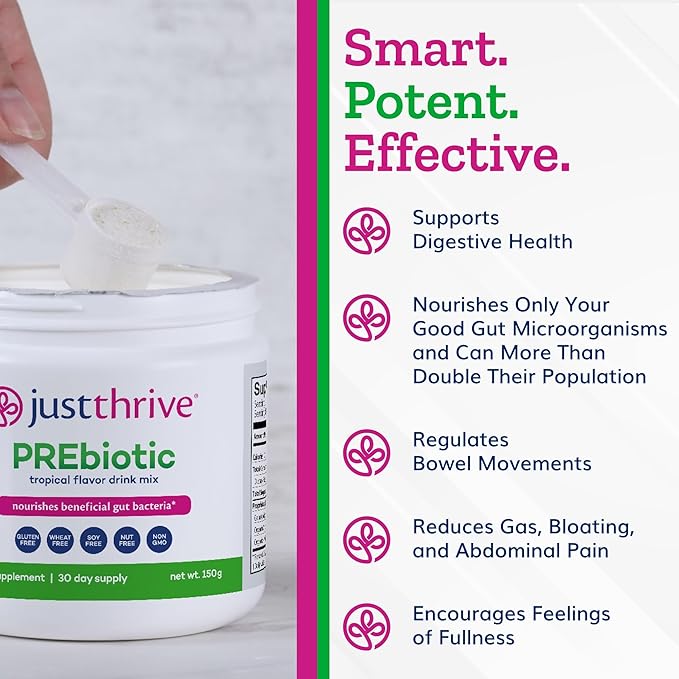 Just Thrive PREbiotic Powder - Digestive and Immune Support Supplement 150 g