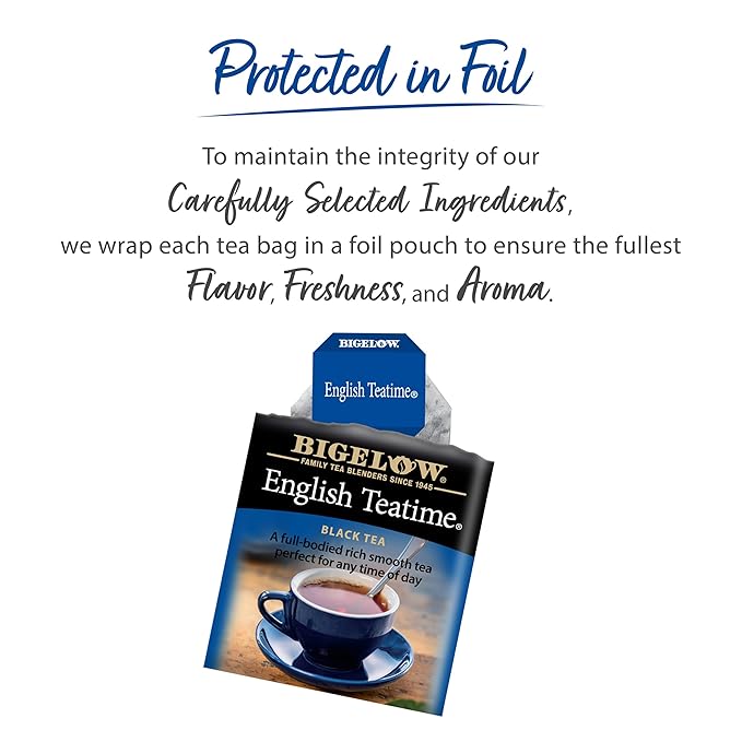 Bigelow Tea English Teatime Black Tea Caffeinated Tea 20 Count Box (Pack of 6) 120 Total Tea Bags