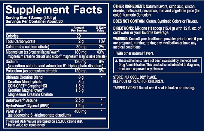 BodyTech Elite Ultimate Creatine 3X - Watermelon Lime (1.07 lbs./30 Servings)