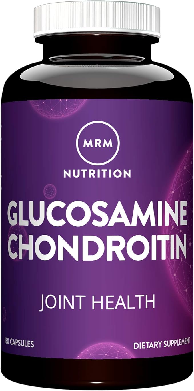 MRM Nutrition Glucosamine 1500mg &amp Chondroitin Sulfate 1200mg-For Women and Men-Joint Support Supplement for Cartilage Health Mobility Connective Tissue &amp Nutrition Gluten-Free - 60 Servin