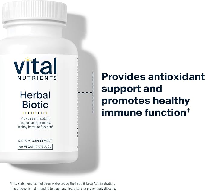 Vital Nutrients Herbal Biotic - Herbal Immune Support Supplement - Antioxidant Support Promotes Healthy Immune System - Gluten Dairy Soy Free - Non-GMO - 120 Capsules