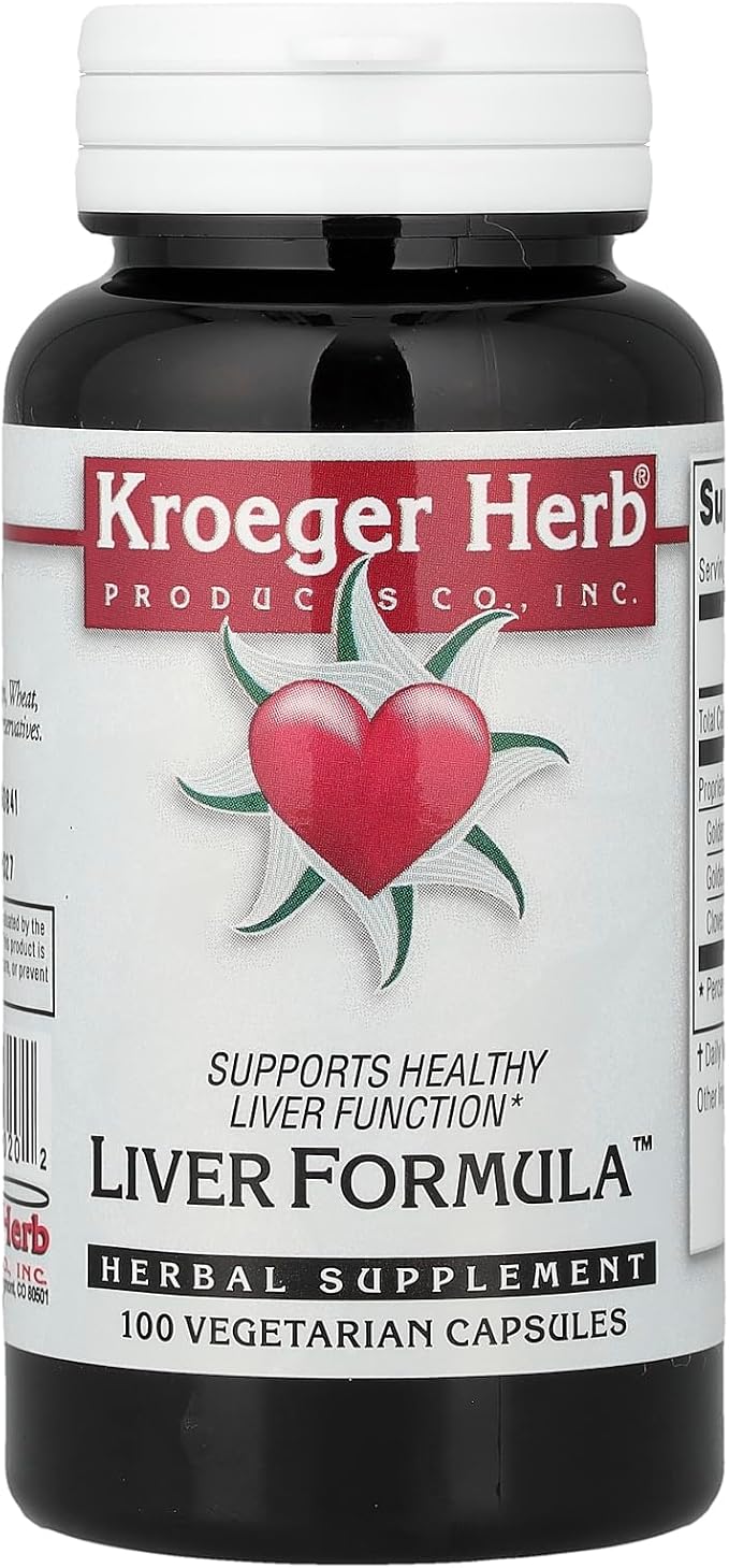 Kroeger Herb Liver Formula Combinations 100 Count